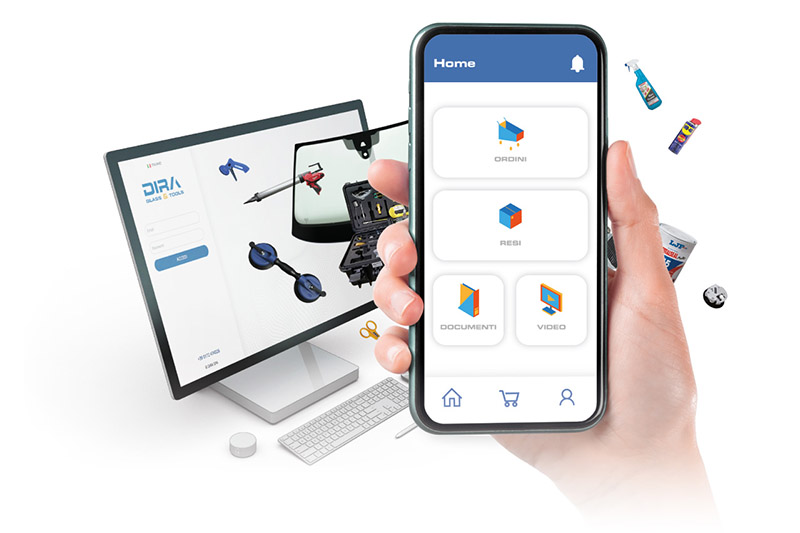 DIRA Software on iOS smartphone and pc