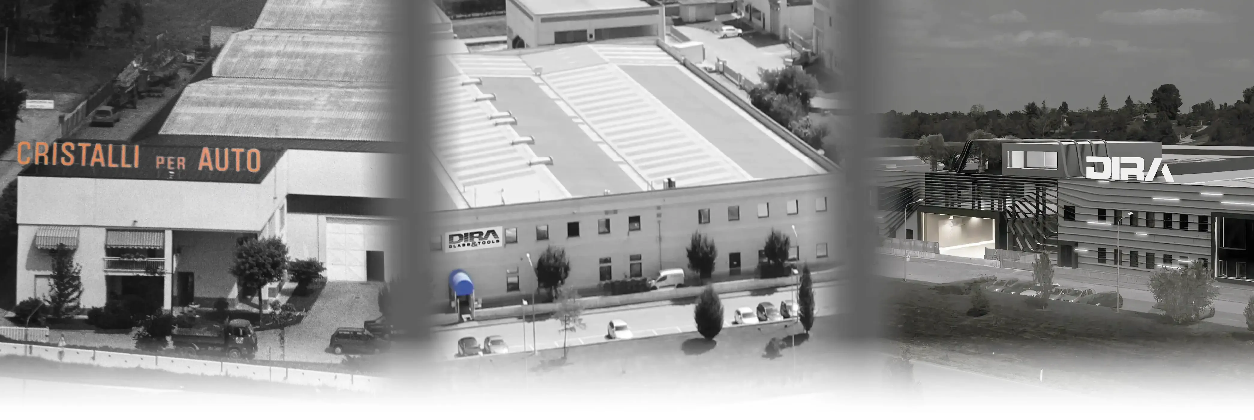 Birds eye view of the DIRA central warehouse in Cervere