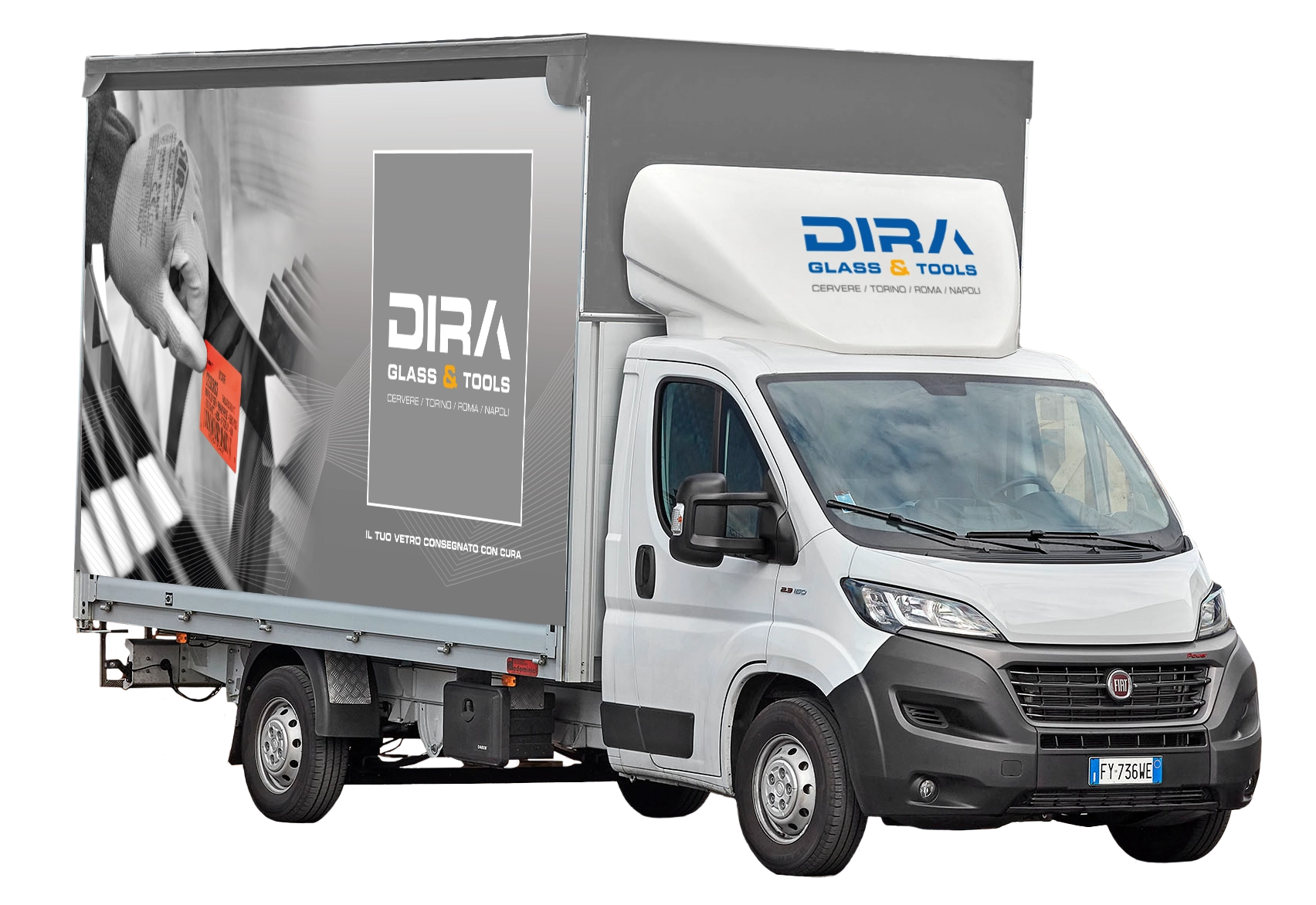 DIRA glass delivery truck